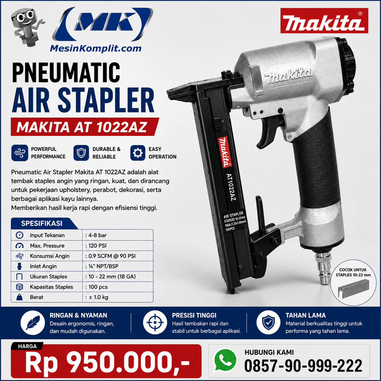 Stapler Angin Makita (PWT...